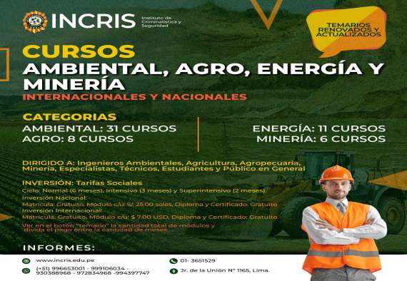 Ambiental, Agro, Energía y Minería