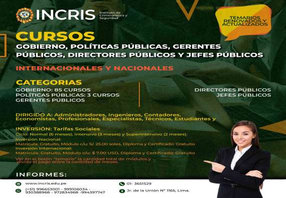 Gobierno, Políticas Públicas, Gerentes Públicos, Directores Públicos y Jefes Públicos